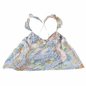 Victoria’s Secret sheer floral Flowy tank top